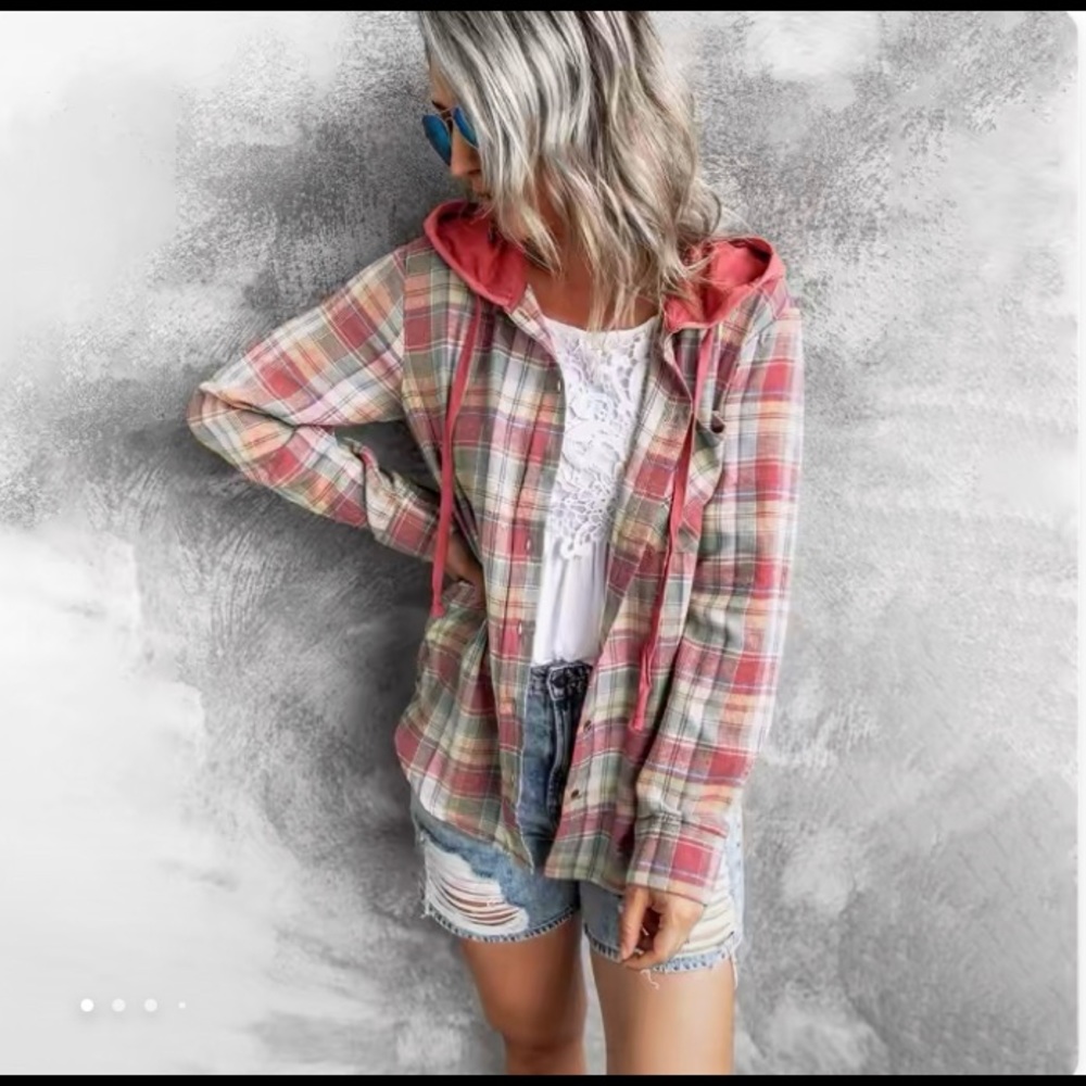 Hooded flannel